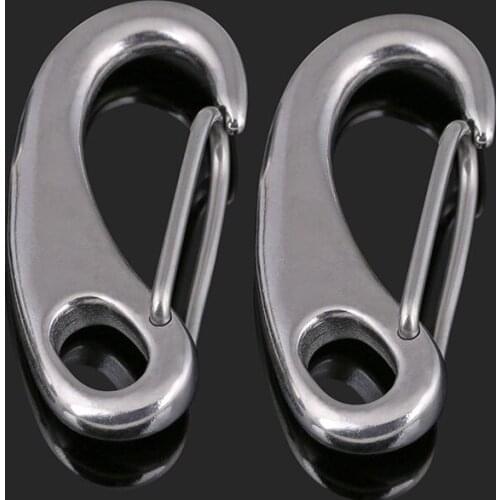 Authentic 304 Stainless Steel Egg Type Shackle / Egg Hook / Wire Rope Quick Hanging Buckle / Elliptical Spring Unbuckle Hook