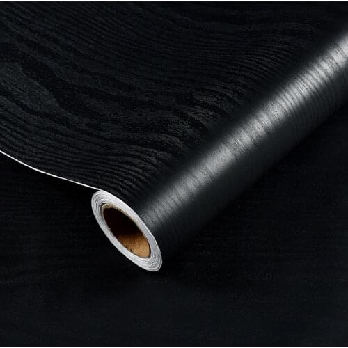 Wood Stripe Waterproof Self-adhesive Vinyl Wallpaters Living Room Wall Door Cabinet Decorative Home Room Furnitures Renovation