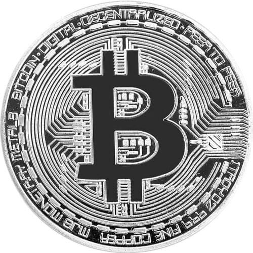 1PCS Creative Souvenir Gold Plated Bitcoin Coin Physical Gold Collectible BTC Coin Art Collection Physical Commemorative Gift