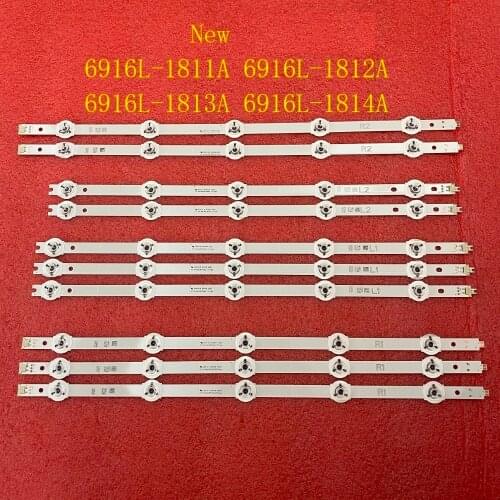 10pcs LED Backlight Strip For Panasonic 6916L-1811A 1812A 1813A 1814A TX-47AS650E 47ASM651 TX-47AS650B TX-47AS740E TX-47AS740B