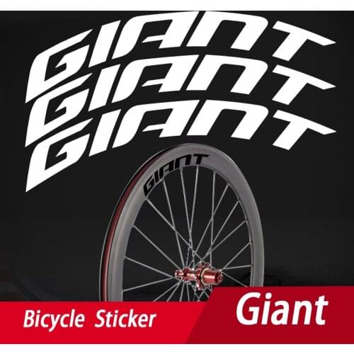 12pcs logo 700c road bicycle carbon wheelset sticker 30/38/40/50/55/60/80/88mm brand road bicycle wheels sticker forGiant