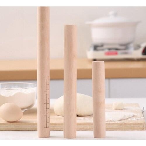 3 Size Kitchen Wooden Rolling Pin Crafts Baking Fondant Cake Decoration Dough Roller Kitchen Cooking Baking Tools Accessories