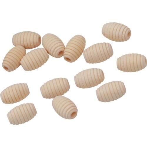 50 Pieces Cute Honeycomb Loose Beads Beehive Unpainted Wooden Beads DIY Bracelet Necklace Beads