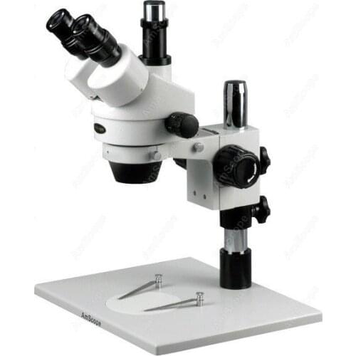 AmScope 7X-45X Trinocular Inspection Microscope with Extra Large Stand SM-1T
