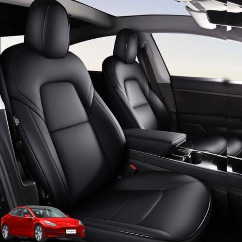 Original Car Custom car seat cover Front seat/Rear seat for Tesla model 3 2019 year 4 colors leather protector seat cushion
