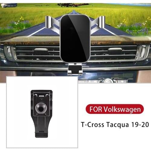 For Car Air Vent Clip Mount For Volkswagen VW T-Cross Tacqua 2019 2020 Gravity Auto Phone Holder For iPhone For Samsung Holder