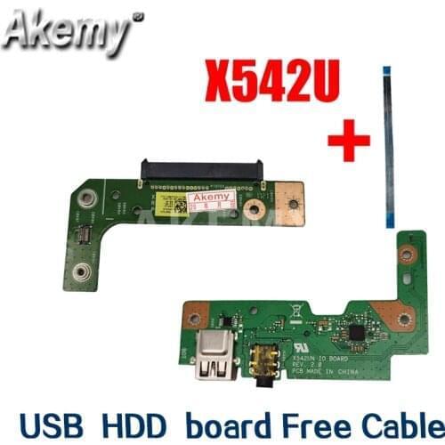 Free cable For Asus VivoBook X542BP X542B X542BA USB Audio usb board Laptop HDD Hard Disk Drive Board