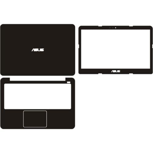 Laptop Carbon Fiber Vinyl Skin Sticker Cover For Asus E403/E403S/A400U/R416