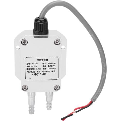 Wind Differential Pressure Transmitter Sensor Wind Pressure Transmitter Silver Micro High Accuracy Electronic Component