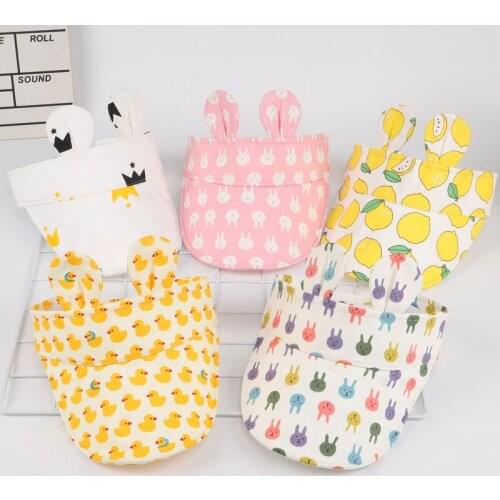 Baby empty top hat summer thin men and women baby sun hats newborn children big eaves sun hat breathable sunscreen