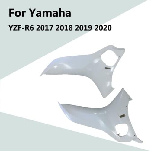 For Yamaha YZF-R6 2017- 2020 Unpainted Body Left and Right Side Cover ABS Injection Fairing Motorcycle Modification Accessories