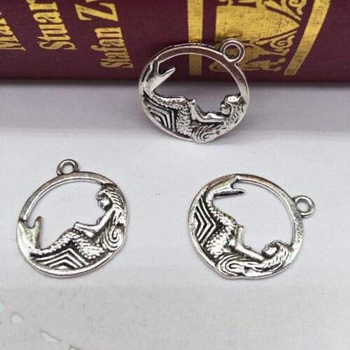 15 pcs Hot Faishion Mermaid charms Pendants fit DIY Handmade necklace earring bracelet Jewelry Making