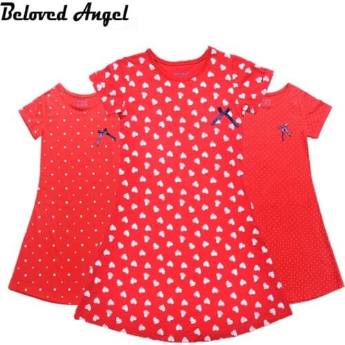 Girls Summer Dress Kids Clothes 2018 Brand 100% Cotton Baby Girl Dress Bowknot Princess Dress Children Clothing Vestido 1-13Year