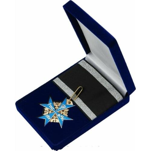 WWI GERMAN ARMY BLUE MAX MEDAL BADGE WITH RIBBON CLASSICAL REPRO military Store