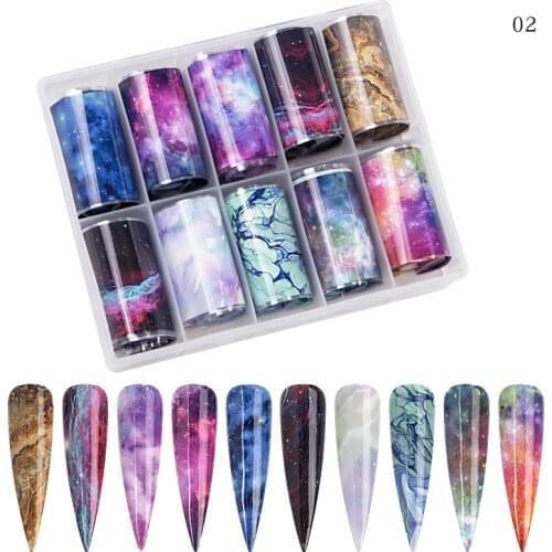 Makartt Nail Foil Stickers Transfer Paper Retro Colorful Flower Adhesive Decals Wrap Slider Tape Nail Art Decoration 4x100CM