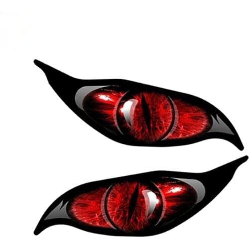 LLY-0442 Personality Car Stickers Red Evil Eye Monster Zombie Eye Modeling Decal PVC Automobiles Motorcycles Waterproof Decals