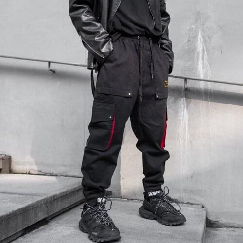 2020 Autumn Mens Streetwear Joggers Pants Hip Hop Jogger Pant Men Casual Harajuku Cargo Trousers Sweatpants ABZ541