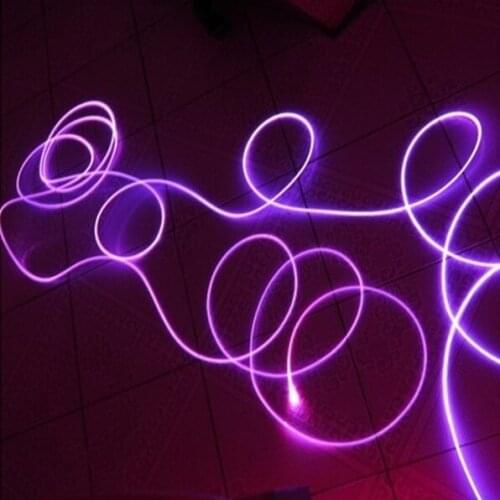 [Seven Neon]free shipping wholesale 8mm diameter 100meters/roll PMMA fiber optic cable side glow for engie decoration lighting