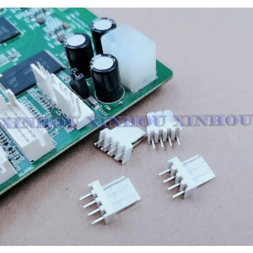 50pcs 2510-AW KF2510 Connector 2.54MM PITCH Male Pin Header 4Pin for ASIC miner Antminer S9 L3+ Innosilicon A9 WhatsMiner M3 A1