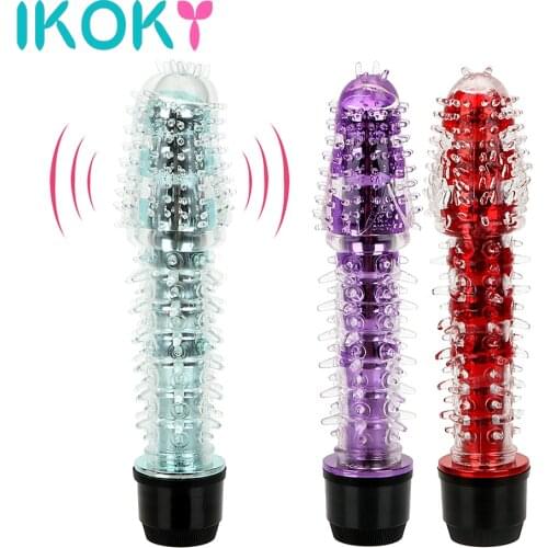 IKOKY G-spot Vibrator G-spot Massager Sex Toys For Women Jelly Dildo Penis Vibrator Female Masturbator Clitoris Stimulator