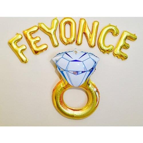 Gold silver Diamond Feyonce Bride Tribe I DO Engaged letter balloons wedding bridal shower photo backdrops party banners