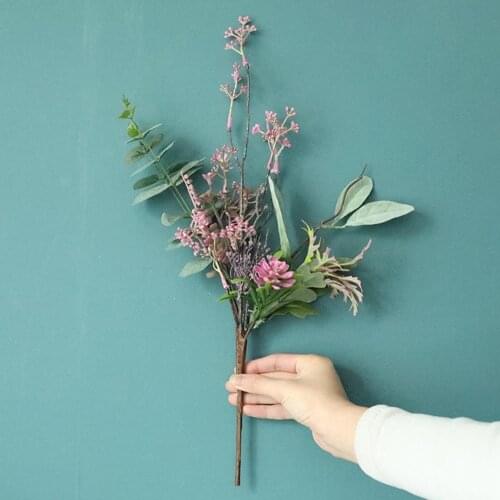 1Pc Artificial Branch Fake Flower Green Plant Wedding Party Garden Home Decor