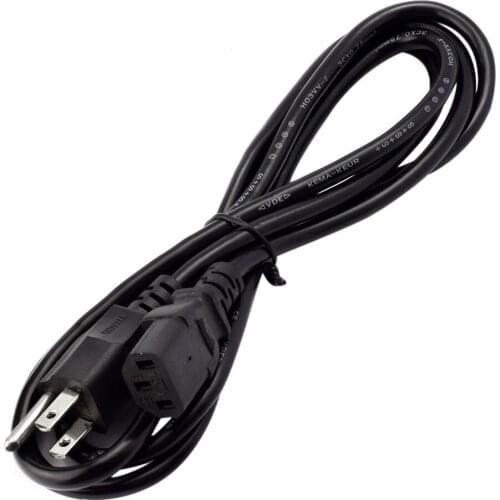 1pc Durable 3-Prong 1.2m US AC Power Supply Adapter Cord Cable Lead Charging Line Wires For PC Laptop LED Extension Cord