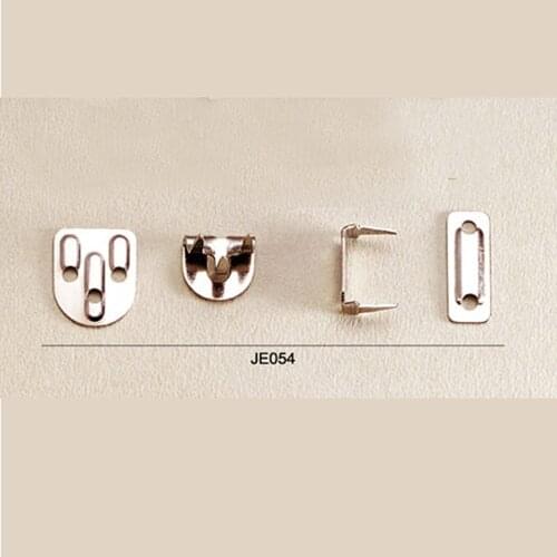 50sets/lot #8015 4-part trousers hooks metal brass bar fasteners suit pant skirt button hooks nickle color free shipping