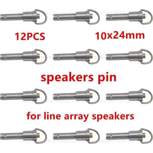 Free shipping! 12pcs /lot 10x24mm speakers pin for line array speakers in professional audio and dj speakers