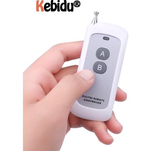 Kebidu 433MHZ Wireless RF Module Remote Control Learning Code 1527 Remote Control Long Range For Lamps Lights Gate Door