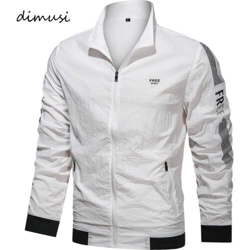DIMUSI Summer Mens Sunscreen Jackets Casual Male Thin Breathable Sportswear Coats Mens Slim Fit Outwear Jackets Clothing