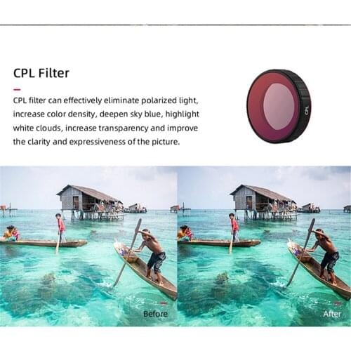 UV CPL ND8 ND8-PL Camera Lens Filter for DJI Osmo Action Camera Parts ND16/ND32/ND4-PL/ND8-PL/ND16-PL/ND32-PL Filter