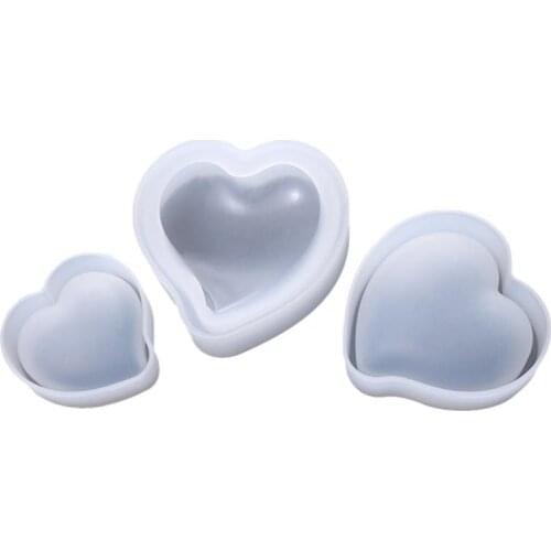 Cake Mold DIY Crystal Epoxy Glue Mold Heart Shape Cake Fondant Jewelry Silicone Mold Cake Decorating Tools