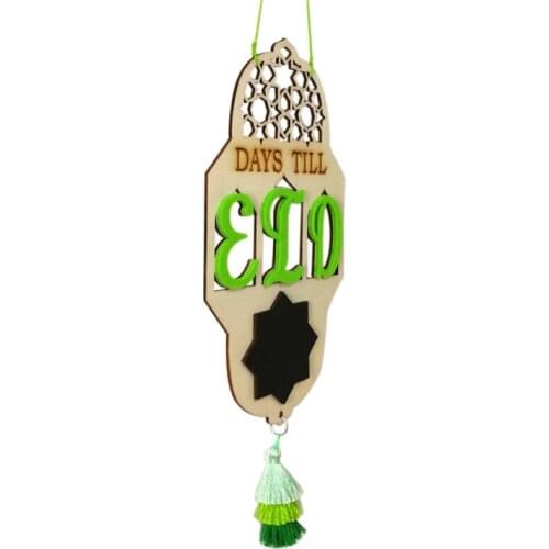 Eid Ramadan Decorazioni Hanging Conteggio Imbottiture Eid al-Fitr Creative Countdown Card DIY Crafts Festival Supplies
