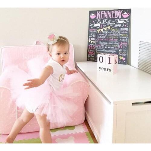 Summer Baby Girl First 1st Birthday Party Dress Cute Pink Tutu Cake Outfits Infant Dresses Baby Girls Baptism Clothes 0-12M Cute