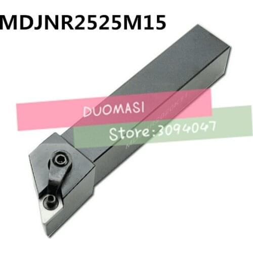 MDJNR2525M15, 25*25*150mm Metal Lathe Cutting Tools,CNC Turning Tool,Lathe Machine Tools, External Turning Tool Type MDJNR/L