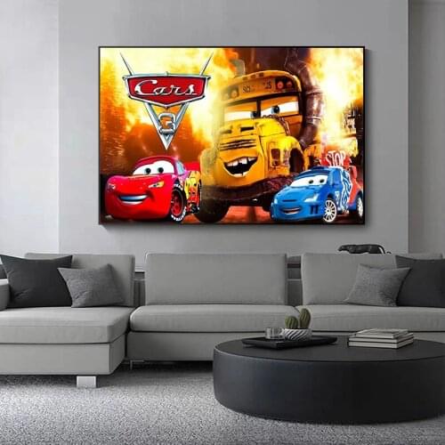 Full Square/Round Drill 5D DIY Diamond Painting Disney Cartoon Cars Diamond Embroidery Cross Stitch Kits Mosaic Home Decor Gift