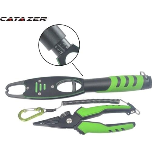 New color Multifunctional Aluminium Fishing Pliers set with fishing lip grip Weight Scale & Fishing pliers Tackles