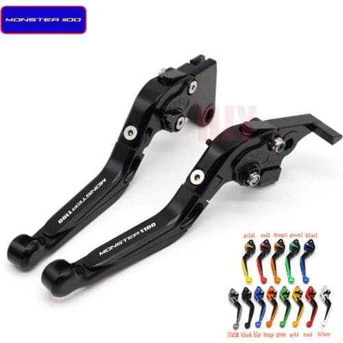 Adjustable Folding Extendable 13 Colors Motorbike Red Brake Clutch Levers for Ducati M1100/S/EVO MONSTER 2009-2013