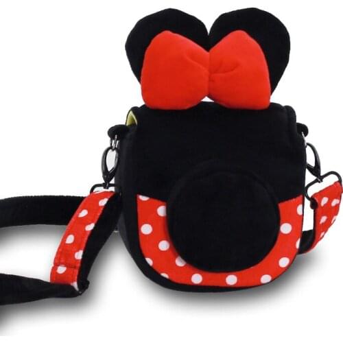 Roadfisher Cartoon Handmade Camera Bag Insert Case Pouch Cover Strap Belt For Polaroid Fuji Instax Mini 7S Mini25 Mini8 Mini90