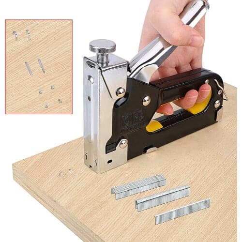Multi-function Furniture Heavy Duty Nailer Manual Nail Gun Carpentry Tools Riveter Tool Tacker Stapler