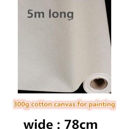 78cm wide roll white primed coating painting canvas roll