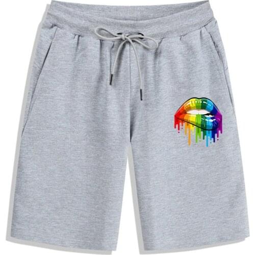 2021 Newest Casual Summer Shorts Cool Quality Spandex Men Lovely Kiss Panda Graphic Elastic Waist Loose Short Pants with Pocket