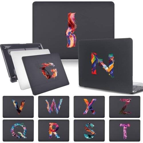 Stylish and Cool Initials Laptop Case for Apple Macbook Air 11" A1370 A1465/Air 13" A2337 2020/A1369 A1466/A1932 A2179 Touch ID