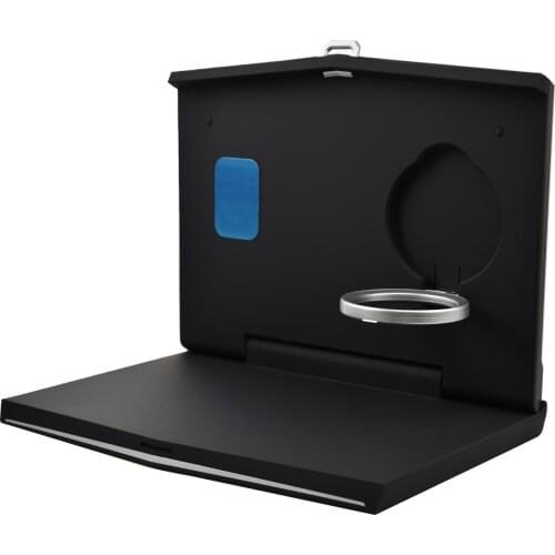 Kwaks Car Back Seat Desk ABS Foldable Table Headrest Folding Tray Magnet Photo holder Bottle Holder Food Cup Tray Stand Desk