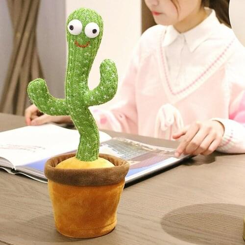Funny Electric Twisting Electronic Dancing Enchanting Cactus Toy Children Gift Dancing Cactus Plush Toys