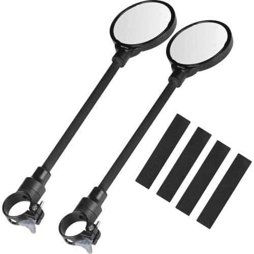 Bike Rearview Mirror Motorcycle Vehicle Hose Adjusting Large Screen Bicycle Rearview Mirror For Pipe Diameter 22-32mm