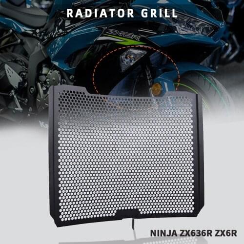 ZX-6R Motorcycle Radiator Guard Cover Grille Protector For Kawasaki NINJA ZX636R ZX6R ZX 636R 2013 2014 2015 2016 2017 2018 2019