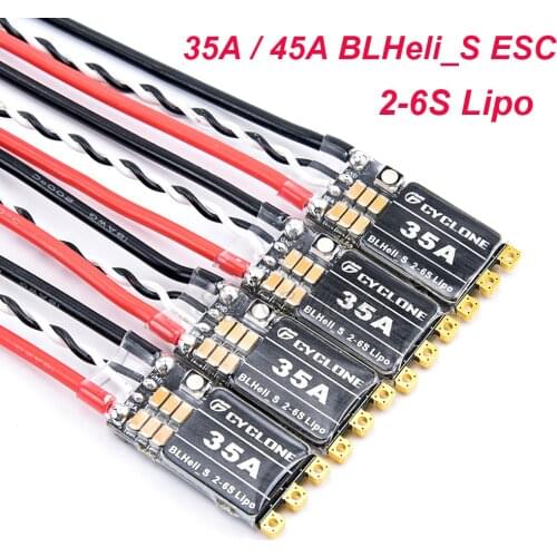 1/2/4PCS Cyclone 35A BLHeli_S ESC Support 2-6S Power Supply DShot 150/300/600 Oneshot 125 For RC FPV Quadcopter Airplanes Drone