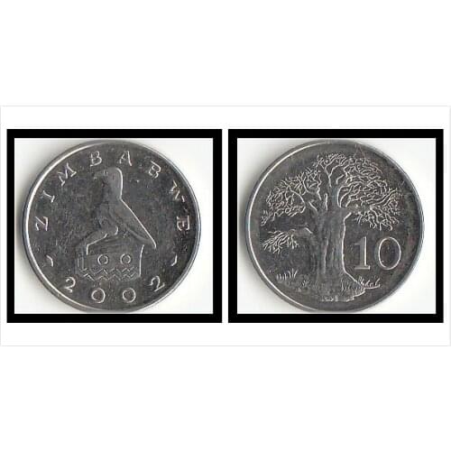 Zimbabwe 10 cents Coins Africa Original Coin Collectible Edition Real Rare Commemorative
